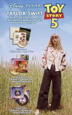 Disney X Pixar Taylor Swift I Knew It, I Knew You Toy Story 5 CD Collection NEW