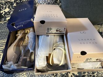 Three pair of women’s shoes size 8 new Three pair of women’s shoes, size 8