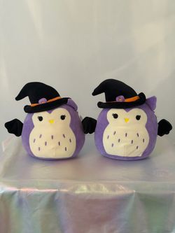 Set of TWO Brand New Official Squishmallows Halloween Squad - Holly the Witch