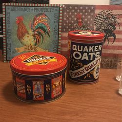 Vintage Quaker Oats Tin 
