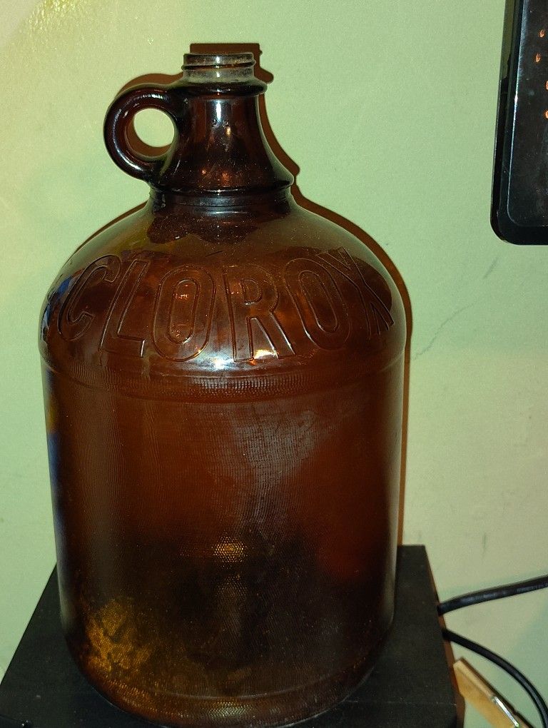 Glass Clorox Bottle