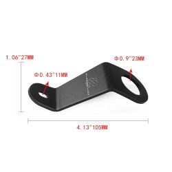 BRAND NEW PASSWORD JDM EG EH EJ CIVIC BLACK CNC BILLET ALUMINUM RADIATOR STAY MOUNT BRACKET+WASHER KIT