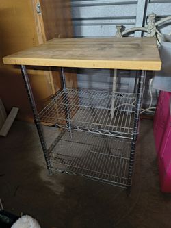 Island Cutting Board Rack