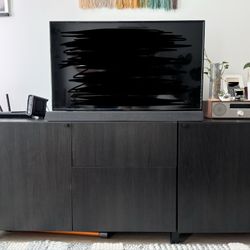 Black-Brown IKEA BESTA storage/TV stand