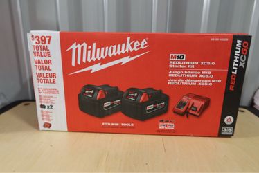 Milwaukee M18 5.0 battery kit