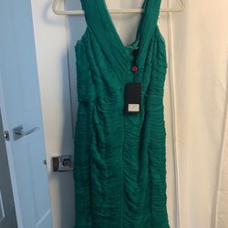 Designer Emerald Green Dress