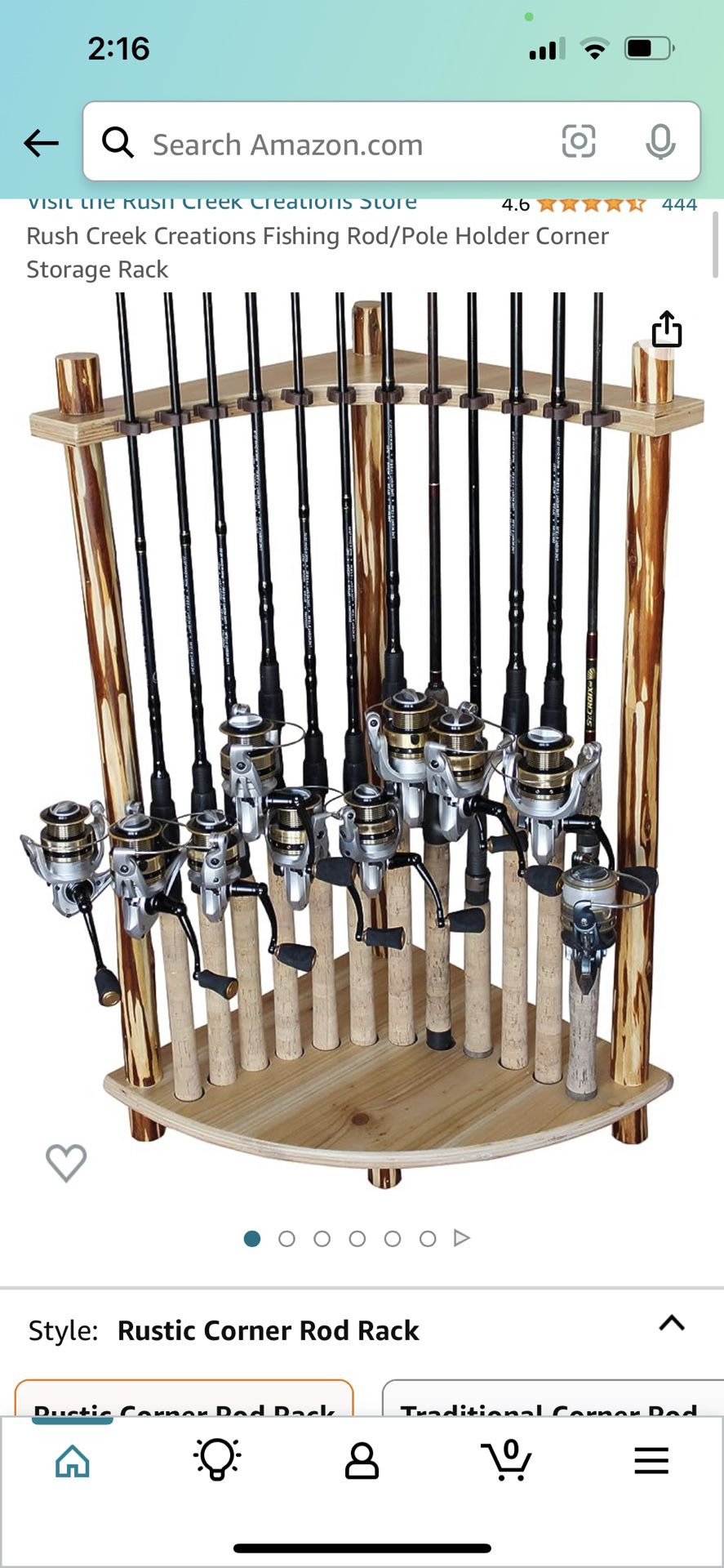 Rush Creek Creations 12 Rod Rack Fishing Rod Holder Stand With Tackle Box  Slots for Sale in Juno Beach, Florida - OfferUp