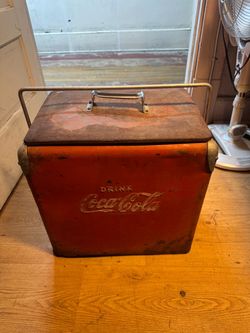 Vintage Coca-Cola Metal Cooler