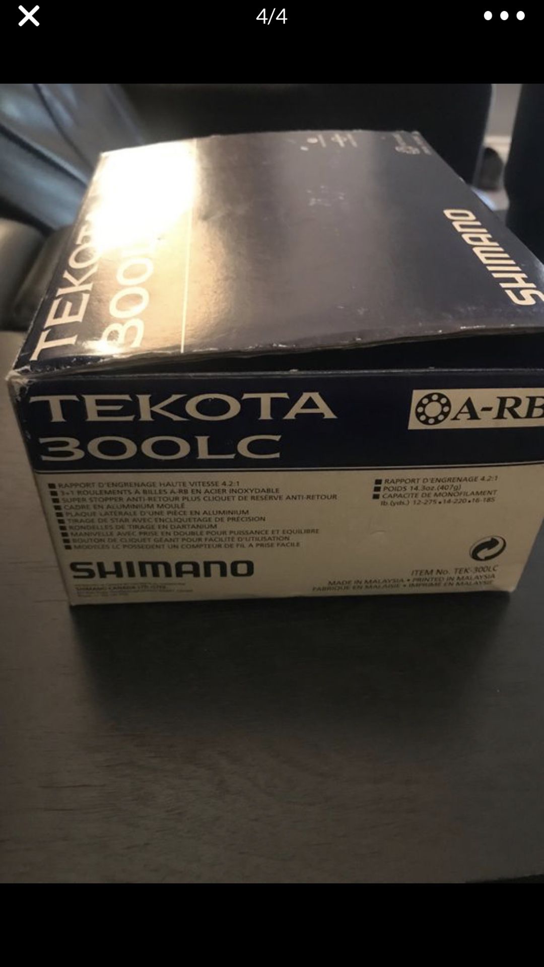Shimano Tekota 300LC fishing Reel like new