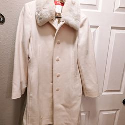 Women's white formal coat 