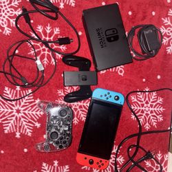 Nintendo Switch And Games With An Extra Controller 