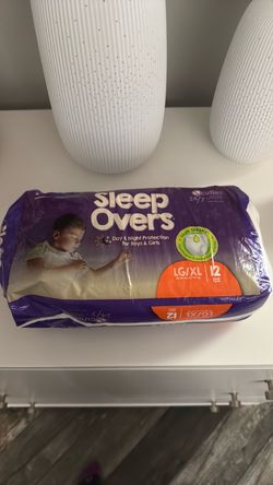 Sleep overs big boy and girls diaper Large
