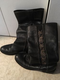 Sz. 9 Matisse Black Leather Boots