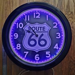 Neon Wall Clock. Works Great
