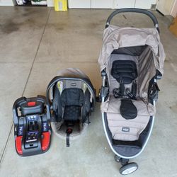 Britax B-Agile Stroller & Car Seat Set – Good Condition!
