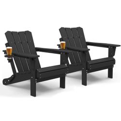 Adirondack Chair Set of 2 Oversized Folding Adirondack Chairs Recyclable