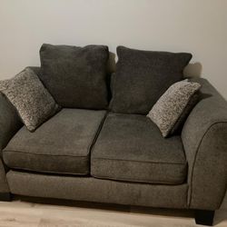 Grey Couch With Pillows