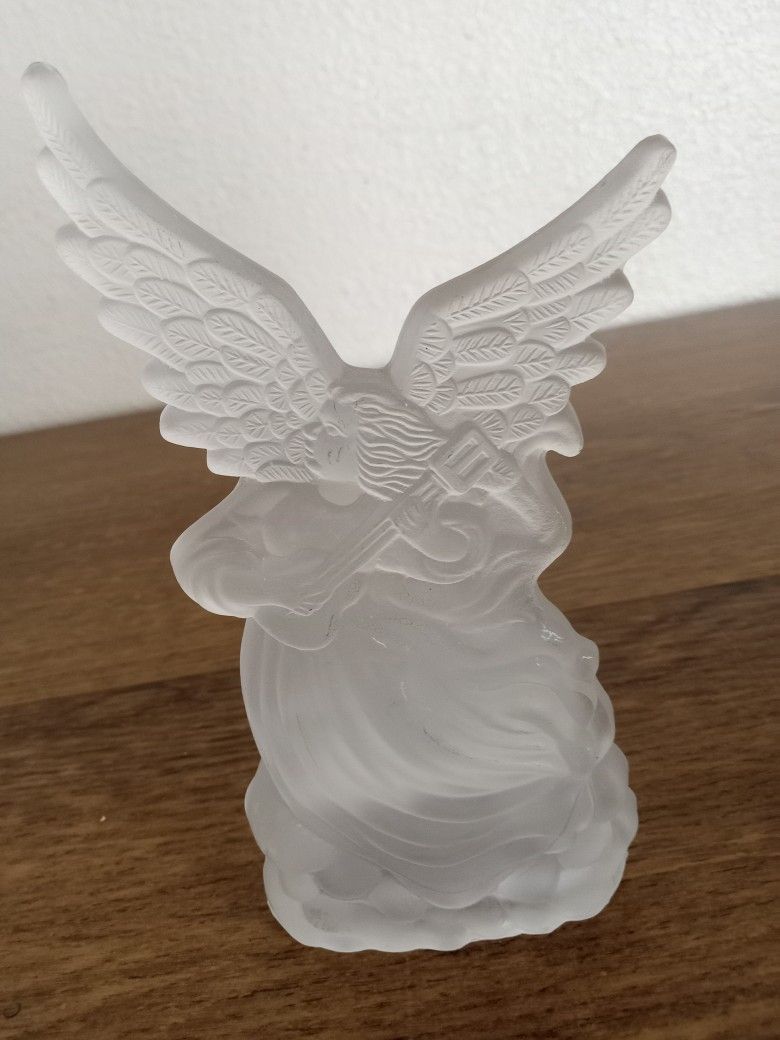Angel Glass Candle Holder 