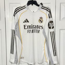 Adidas Real Madrid Home 25/26 Authentic Player Jersey