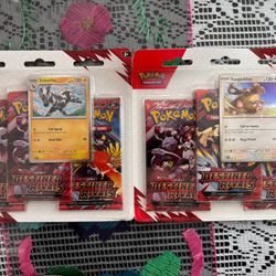 sealed Pokémon TCG Scarlet & Violet Destined Rivals 3-Pack Blister Set (both versions)