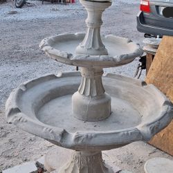 3 Tier Deco Concrete Water Fountain 