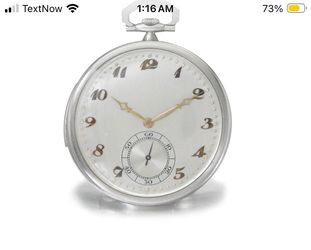 $8000 audermars  baguette pocket watch for $3500