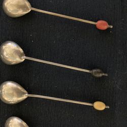 Four Vintage Silver Teaspoons 