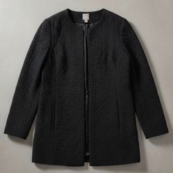 J. Jill Women’s Black Sparkle Jacket Medium 