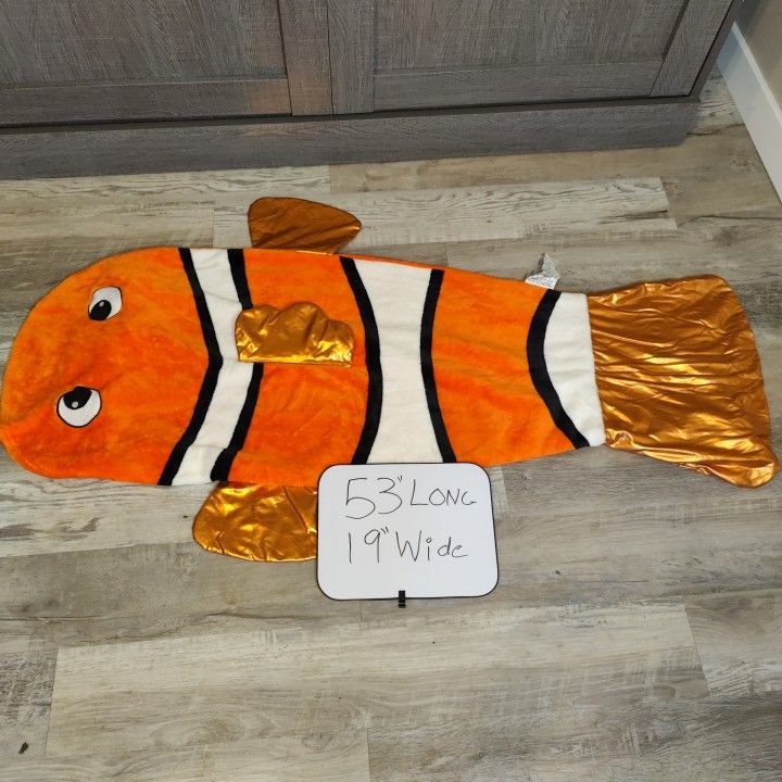 Sleeping Bag Sack FINDING NEMO Metallic Fins Kinder Day Care Nap Pad X3 Available