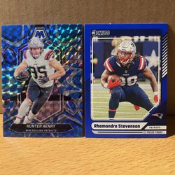 Hunter Henry And Rhamondre Stevenson Cards