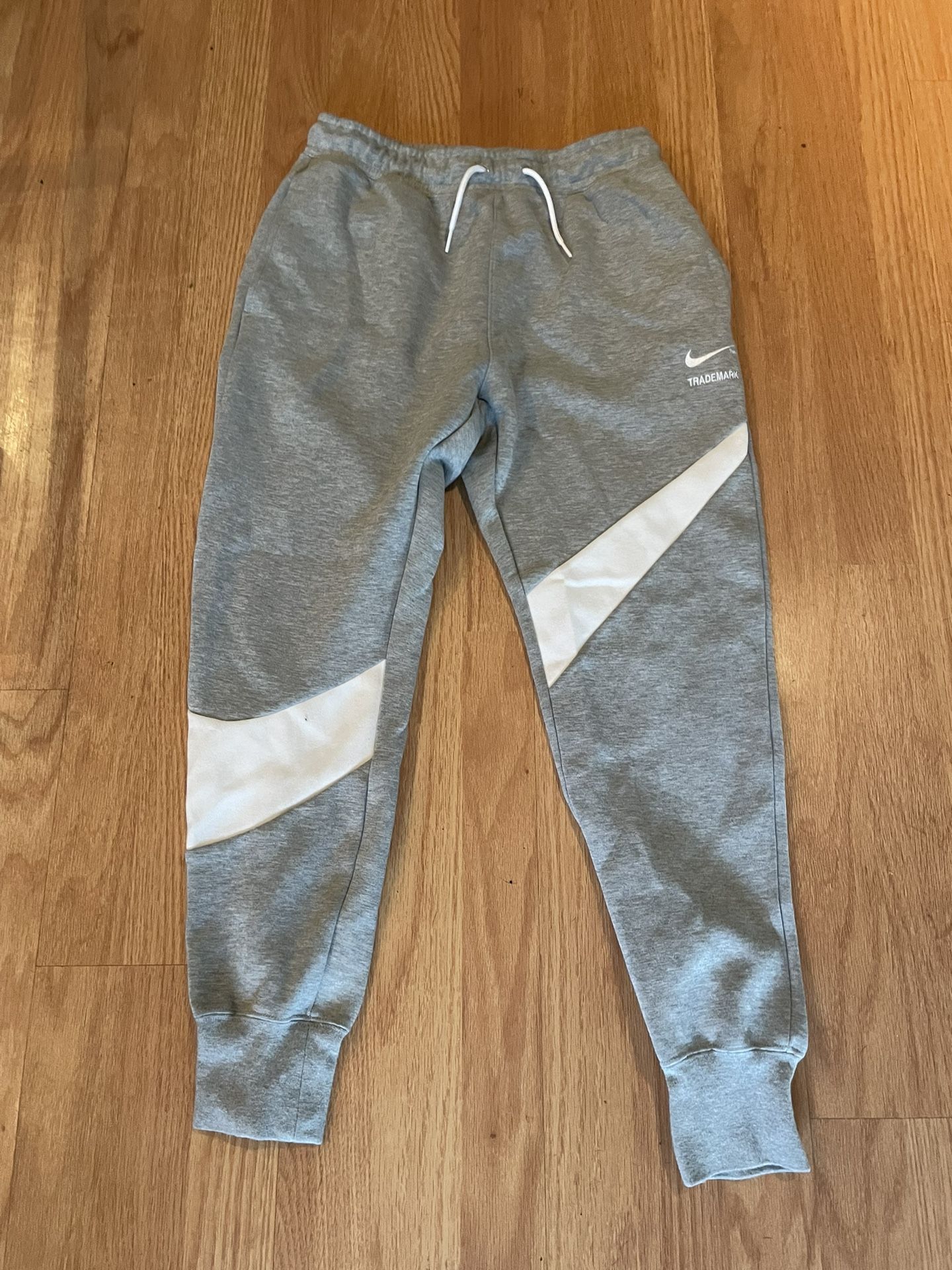 Men's Nike Gray/White Sportswear Swoosh Tech Fleece Pants