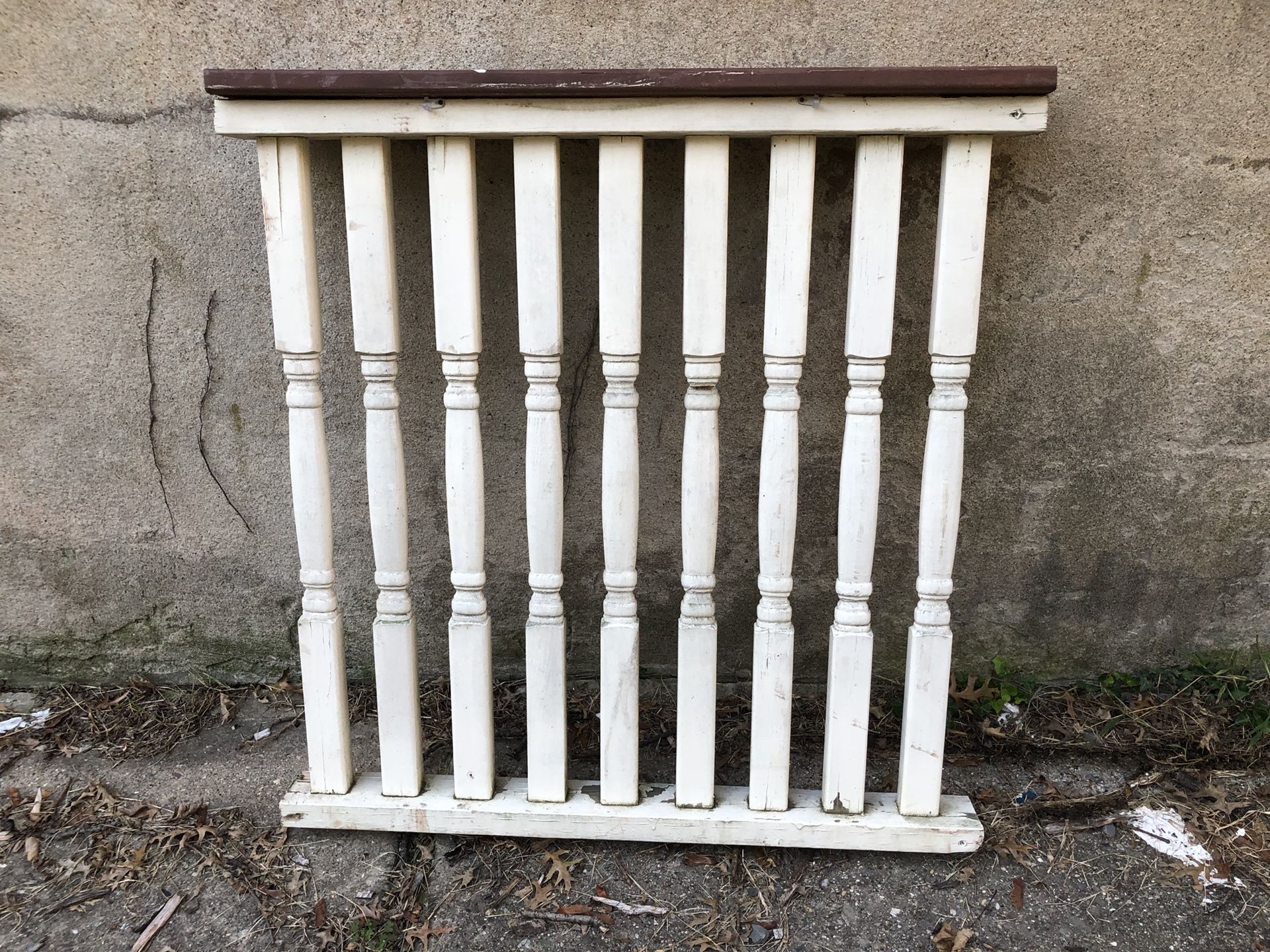 Over 45 ft of deck / porch railing.
