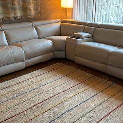 Sectional Faux Leather -modular Power Recliner