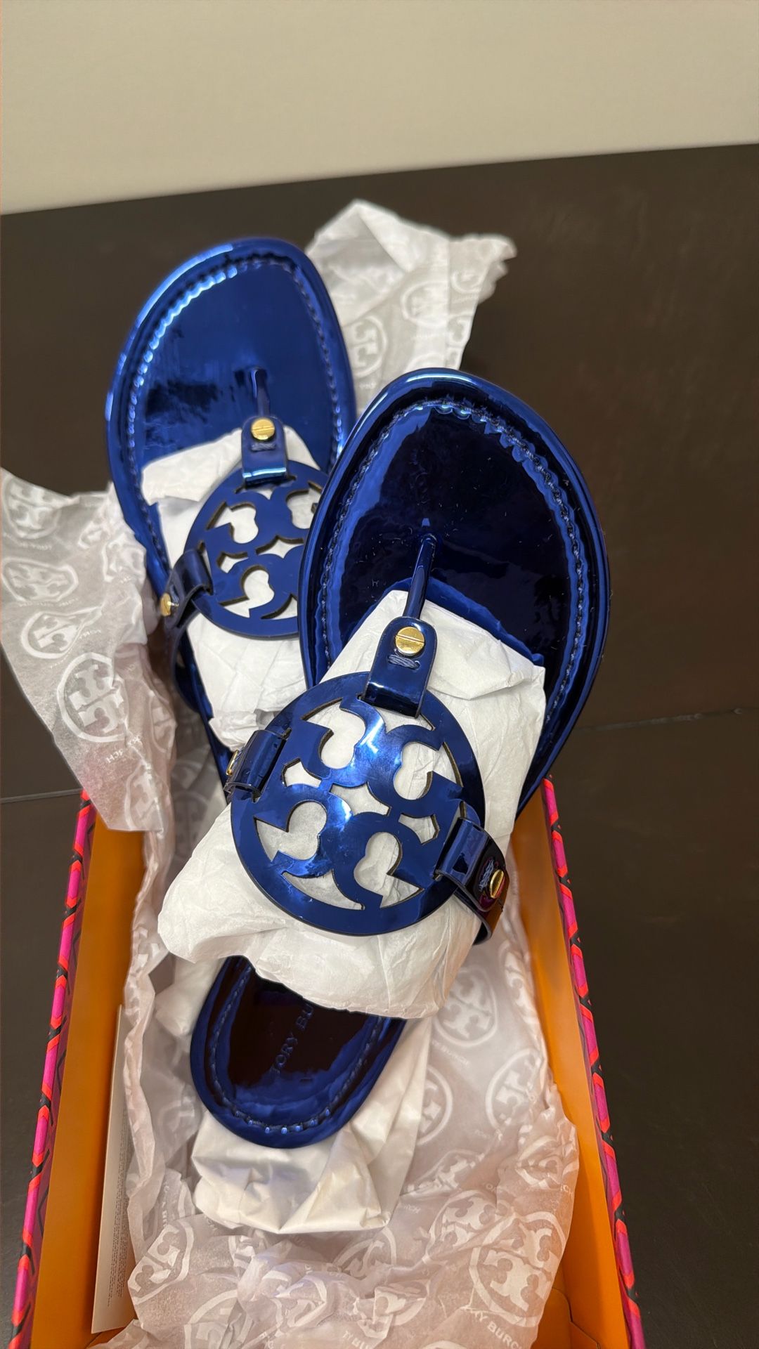 Tory Burch Blue Miller Metallic