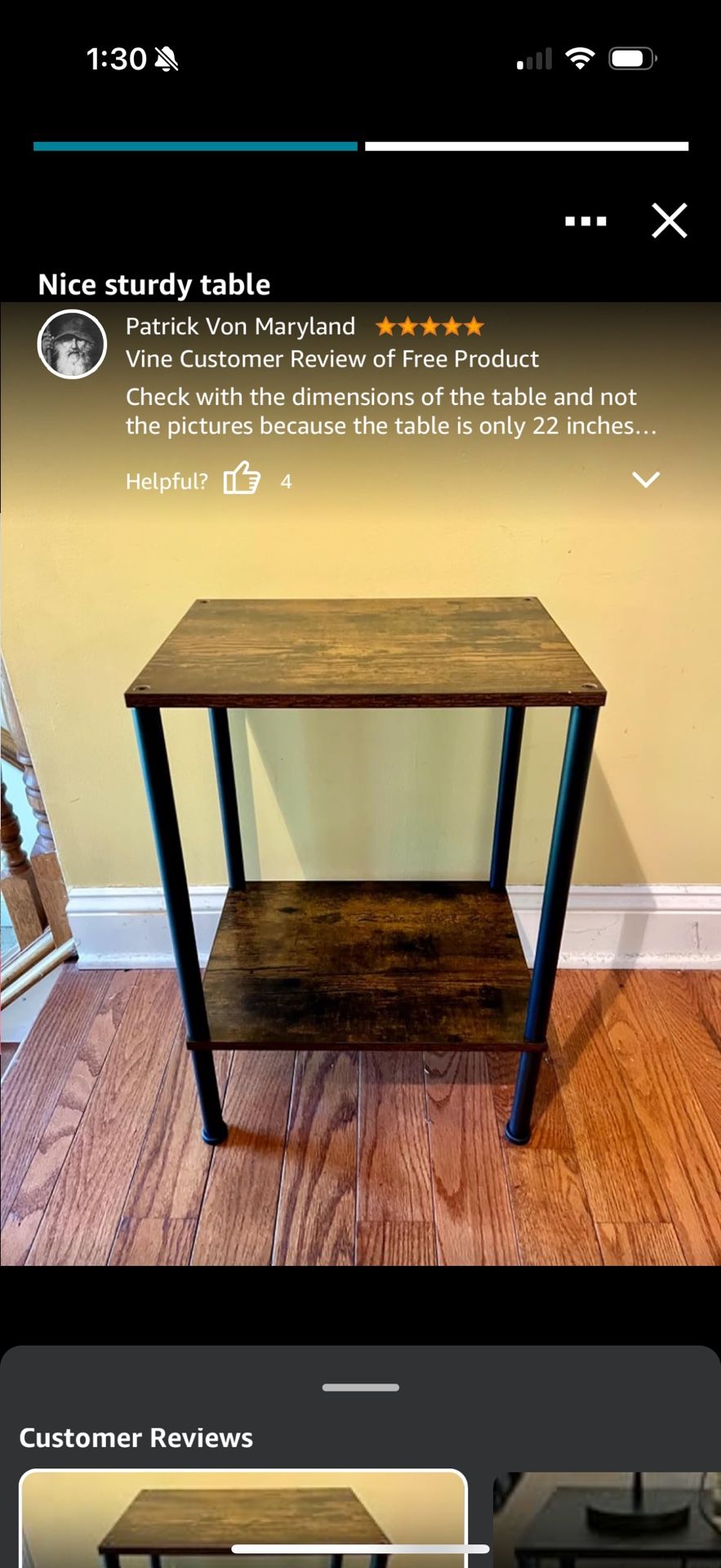 1 End Table,Small Side Table,2-Tier Nightstand with Storage Shelf,Sofa Bedside Table for Small Spaces in Living Room,Bedroom, Office,Stable Frame,Eas