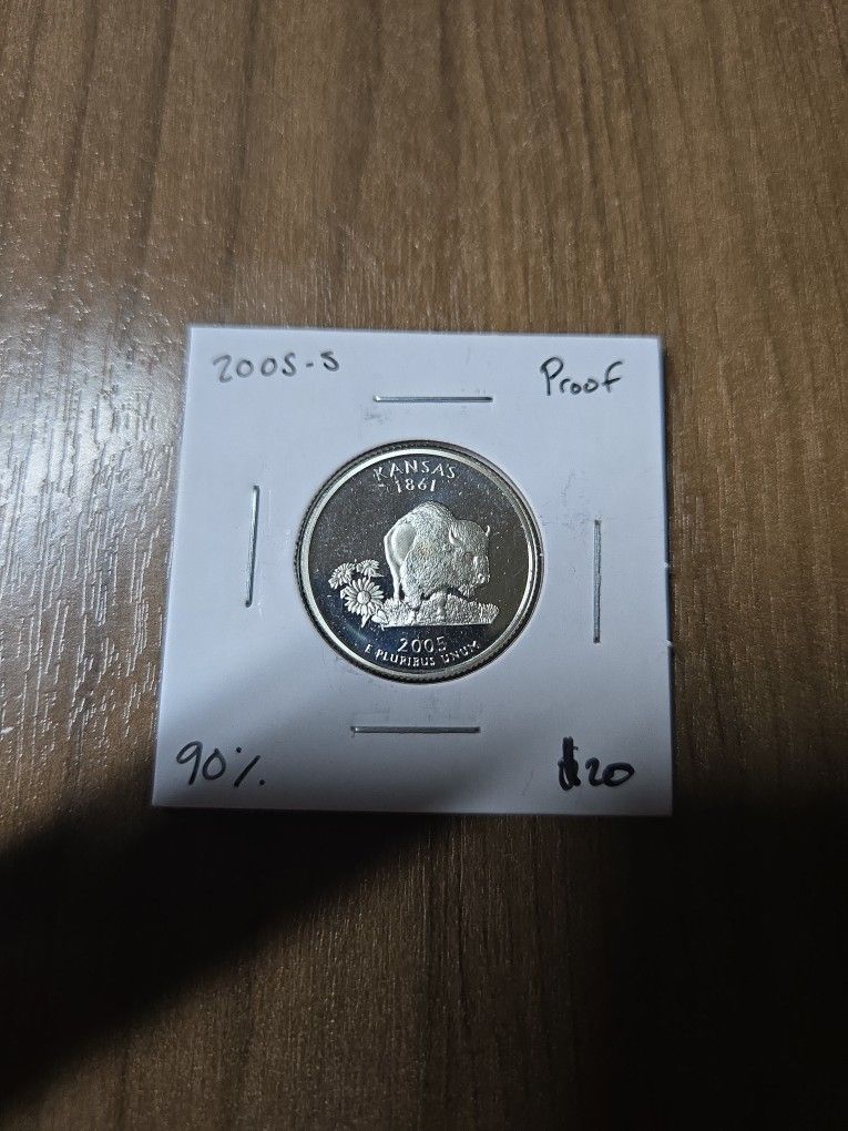 2005 S Proof Quarter 90% Silver