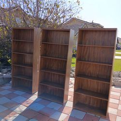 Bookshelves 3 for $75