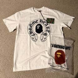 White Bape Shirt X Chrome Hearts