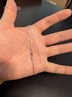 925 rope chain silver