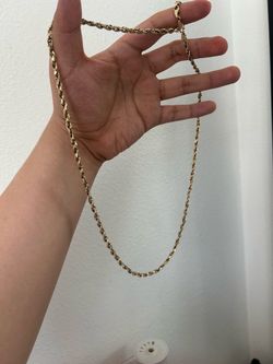 14k gold rope thick chain