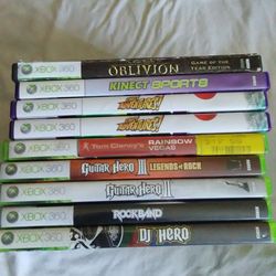 9 XBOX 360 GAMES $40 ALL