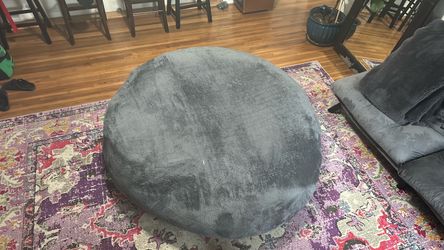 Enormous grey bean bag