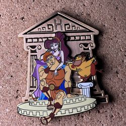 Disney Pin DEC Hercules 25th Anniversary Temple LE 250 - Hercules Megara Phil