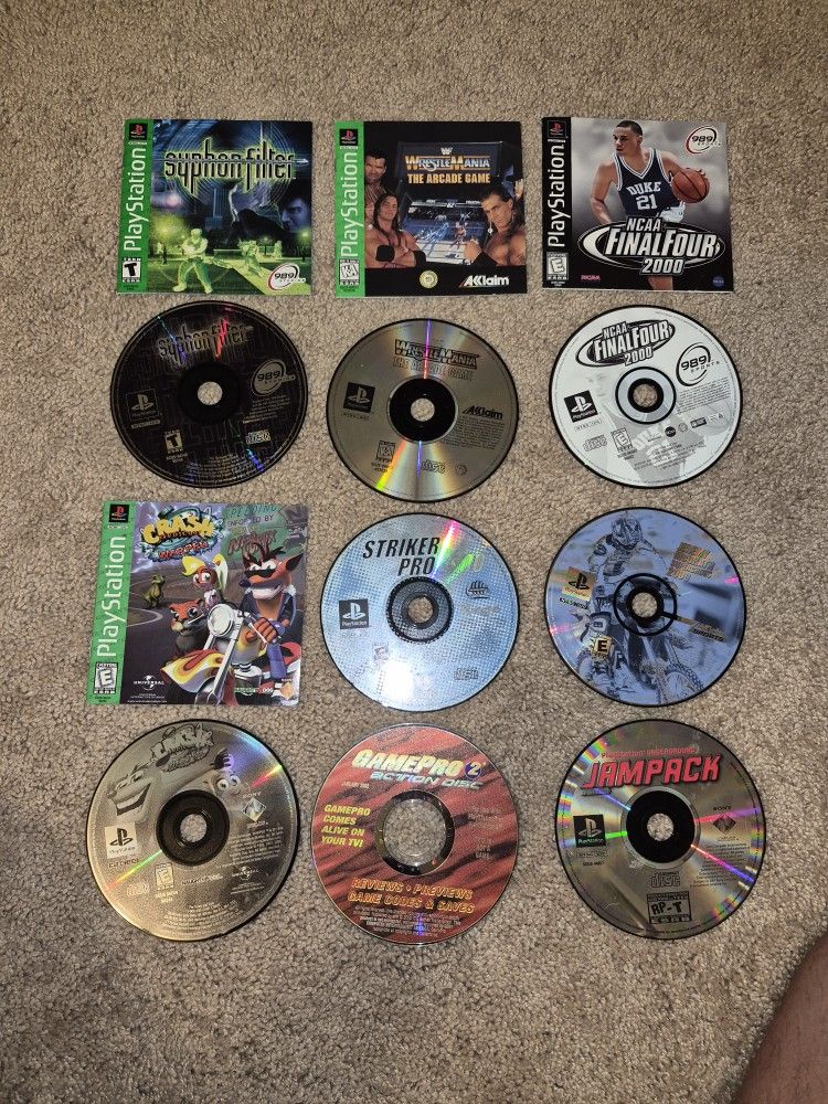 Vintage Sony Playstation Games