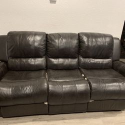 Dark Brown Couch Set For Sale