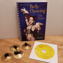 Belly Dancing Costume/kit - Book, CD, Symbols, Scarf