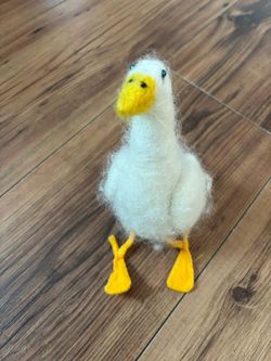 Handmade Felt Duck – Needle-Felted Wool Figure