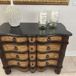 Console Cabinet With Authentic Marble Top