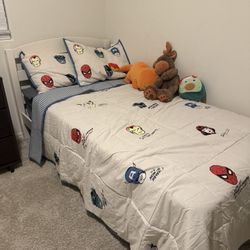 White Twin Bed