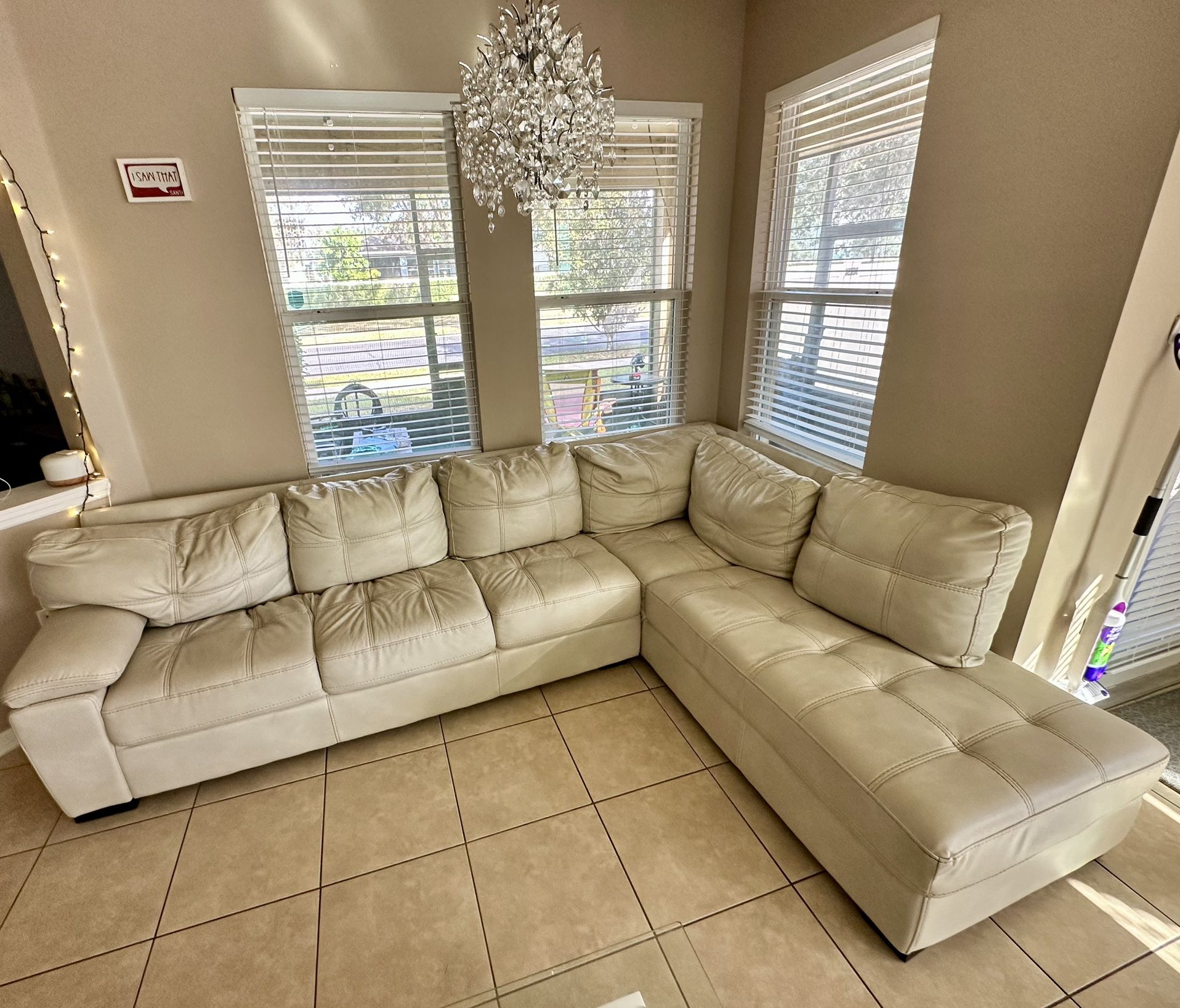 Leather Sectional Couch (NEED GONE)